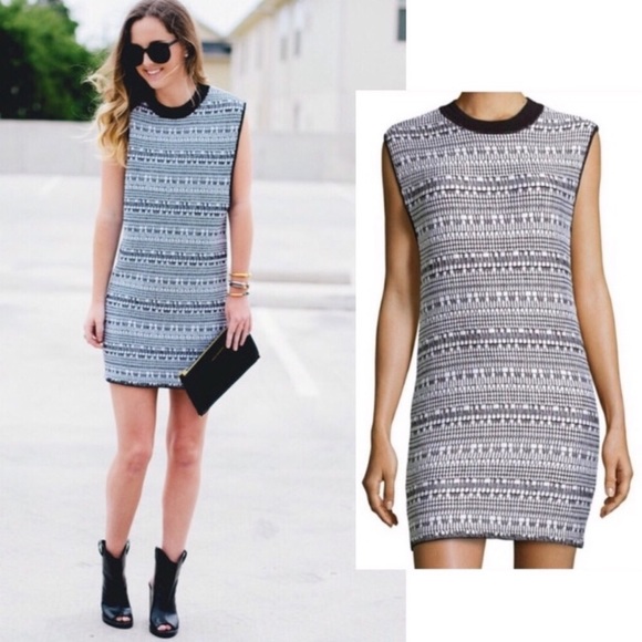 Helmut Lang Dresses & Skirts - Helmut Lang Variant Grid Stretch Tunic Dress MOD